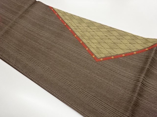 JAPANESE FUKURO OBI / WOVEN RHOMBUS